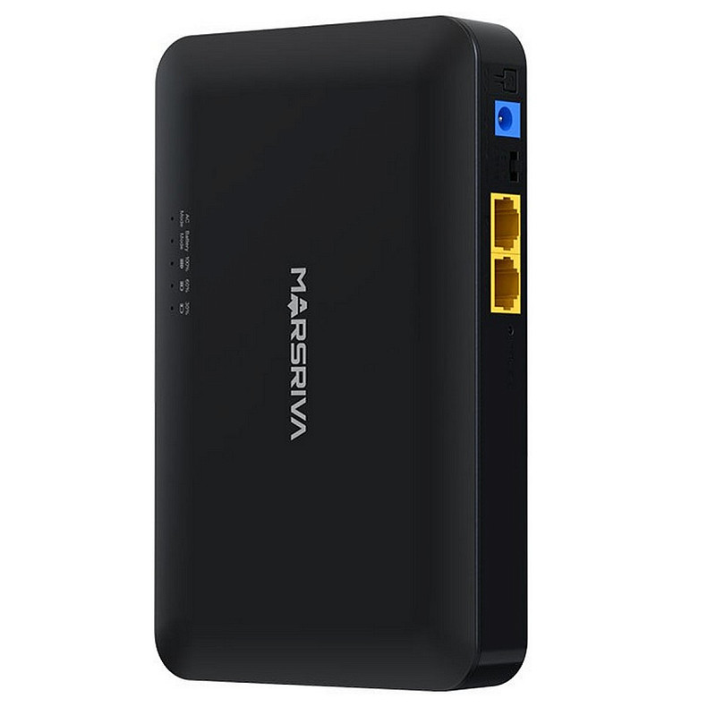 ДБЖ для роутерів Marsriva DC UPS KP2 EC DC+PoE+USB OUT, 5V/9V/12V 18W 8000mAh (29,6Wh) Li-Ion