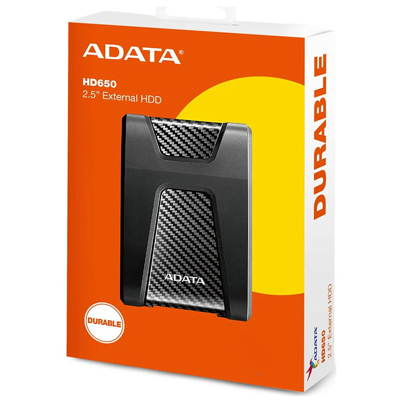 Внешний жесткий диск 2.5" ADATA DashDrive Durable HD650 4TB USB 3.0 Black