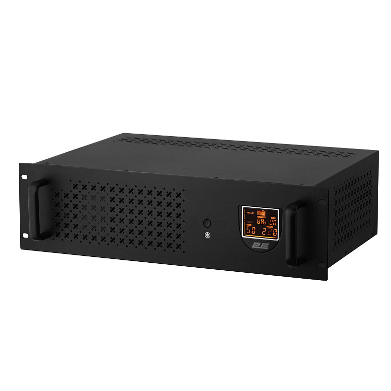 ИБП 2E RE1200, 1200VA/720W, RM 3U, LCD, USB, 3xSchuko