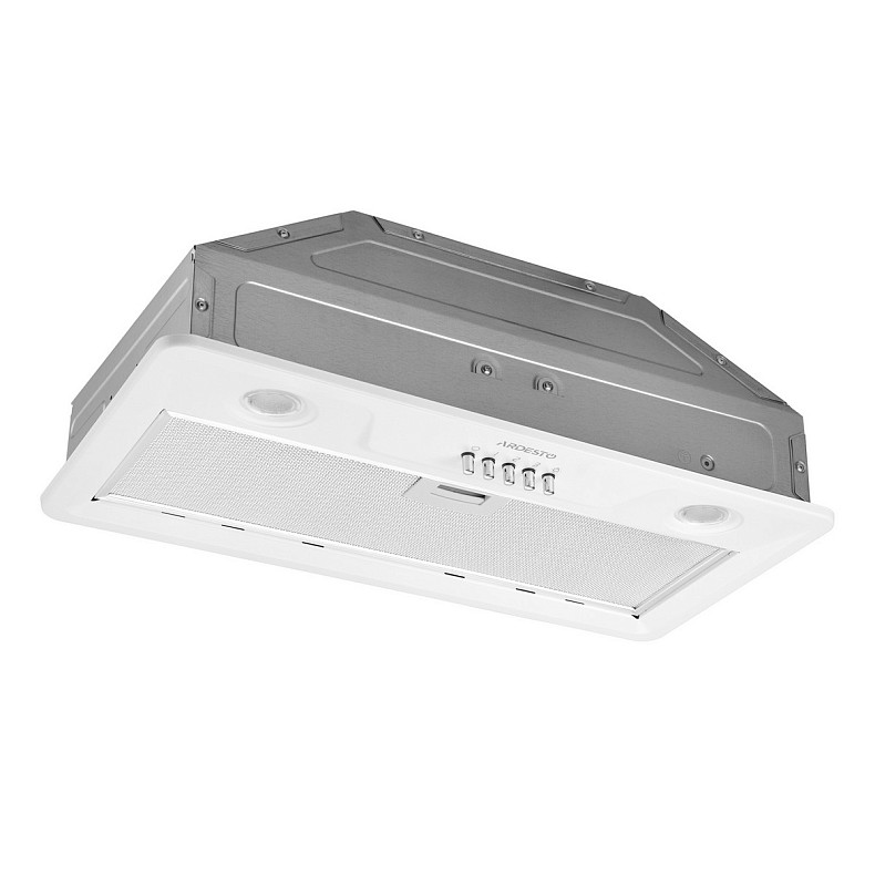 Витяжка Ardesto вбудована, 52см, 450м3ч, метал, 2х1Вт LED, кнопкове, білий