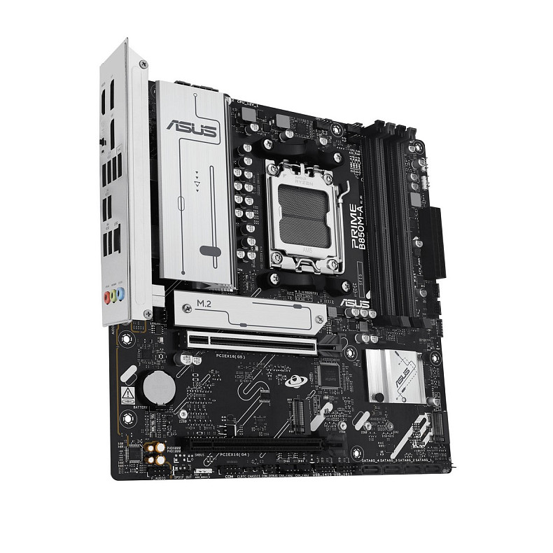 Материнская плата ASUS PRIME B850M-A-CSM sAM5 B850 4xDDR5 M.2 HDMI DP mATX