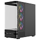 Корпус Modecom VOLCANO AQ200 ARGB MIDI FRONT LCD, 4x120mm fans BLACK без БЖ ATX