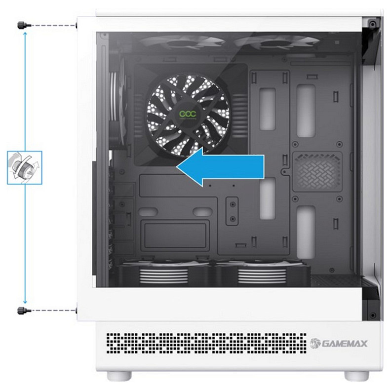Корпус GameMax Vista COC AW White