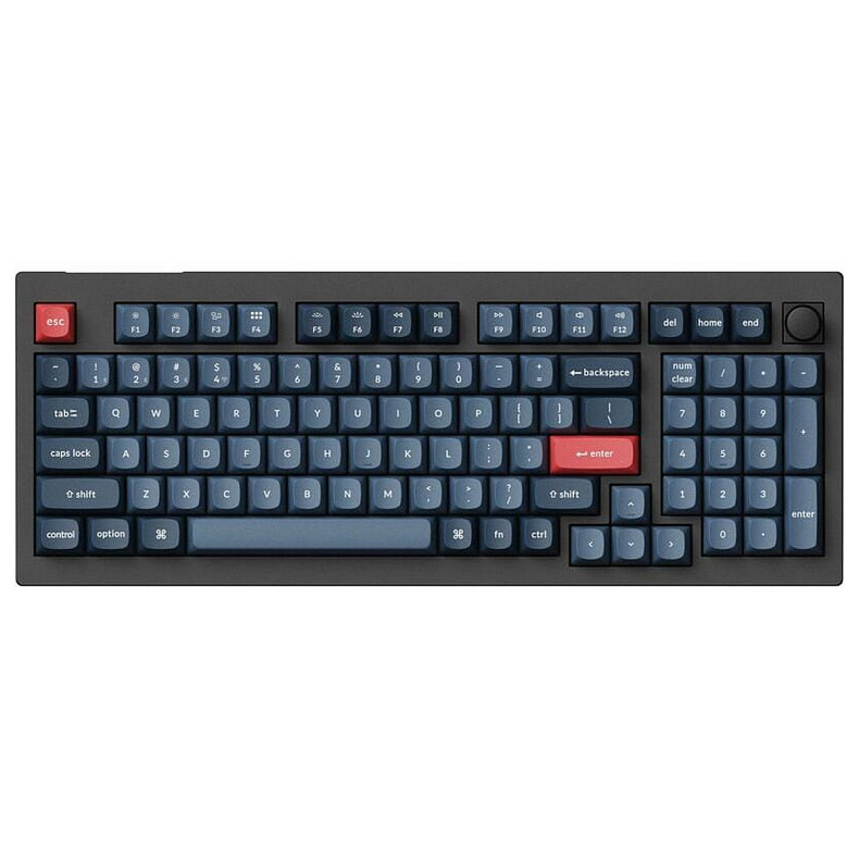 Клавиатура механическая Keychron V5 Max 100Key, Gateron Jupiter Brown, Knob, WL/BT/USB-A, Hot-Swap, QMK