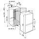 Вбудований двокамерний холодильник Liebherr ICBNci 5663