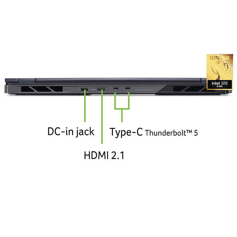 Ноутбук Acer Predator Helios 18 PH18-73 18" WQXGA IPS, Intel U9-275HX, 32GB, F2TB, NVD5080-16, Win11