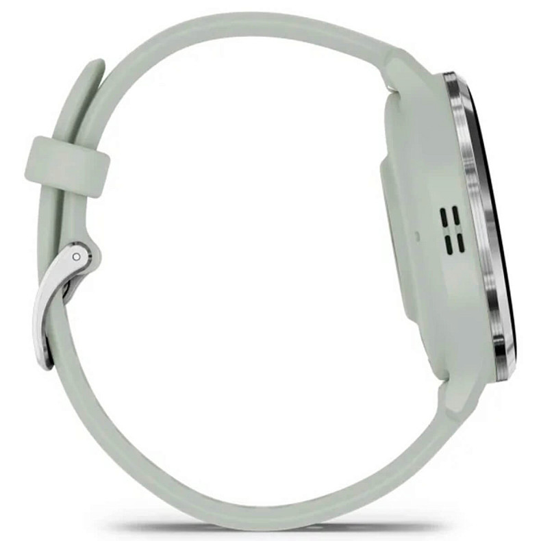 Спортивные часы GARMIN Venu 3s Silver Stainless Steel Bezel with Sage Gray Case and Silicone Band