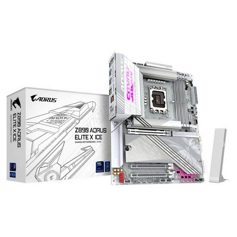 Материнська плата Gigabyte Z890 Aorus Elite X Ice Socket 1851