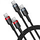 Кабель Baseus Cafule Charging Cable USB-C to USB-C 100W 1m 2pcs Red Black+Grey Black