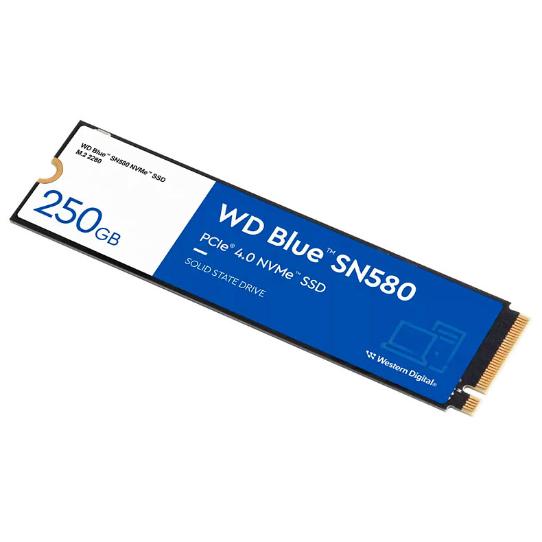 SSD диск WD BLUE SN580 M.2 NVME 250GB WDS250G3B0E