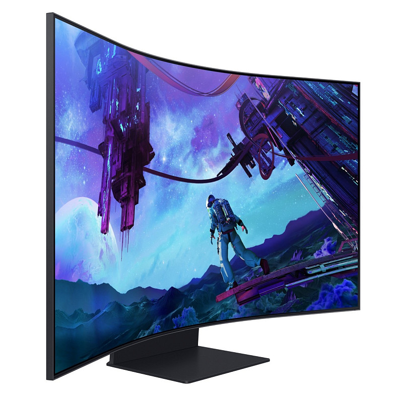 Монітор Samsung 57" Odyssey ARK 2nd Gen. G97NC HDMI, DP, USB, BT, VA, 3840x2160, 165Hz, 1ms