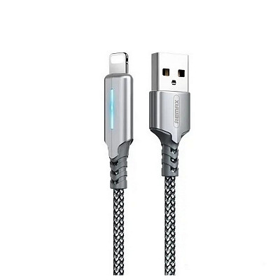 Кабель Remax RC-123i Gonyu 2.4A USB - Lightning, 1м Silver (6972174151939)