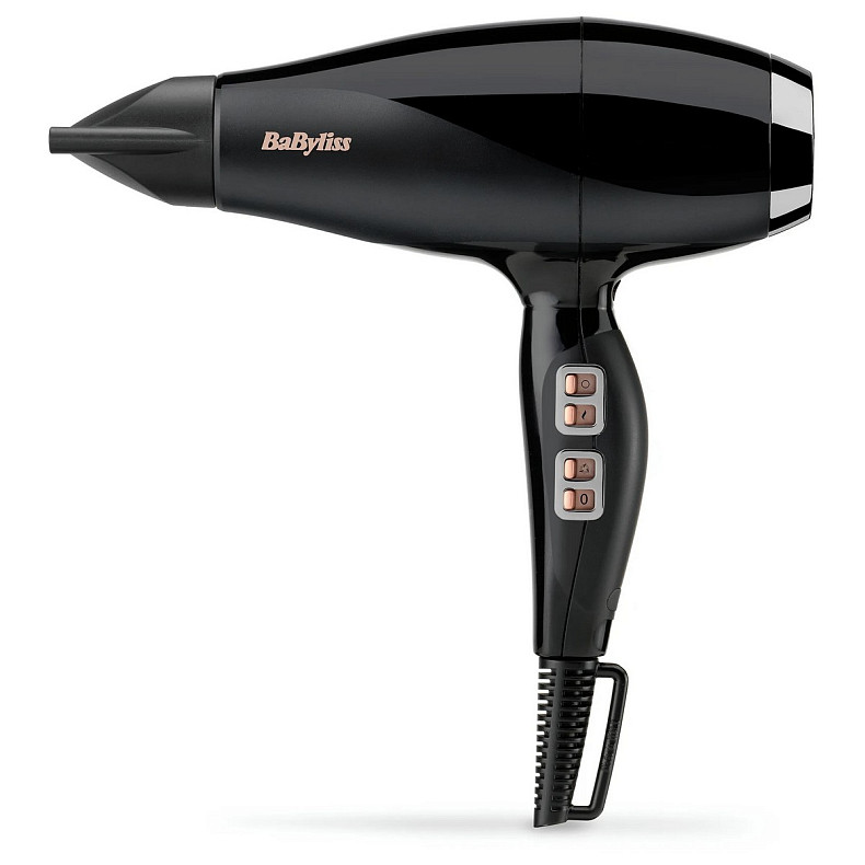 Фен Babyliss Air Power Pro, 2300Вт, 3 режими, дифузор, іоніз-я, хол. обдув, кераміка, чорно-рожевий