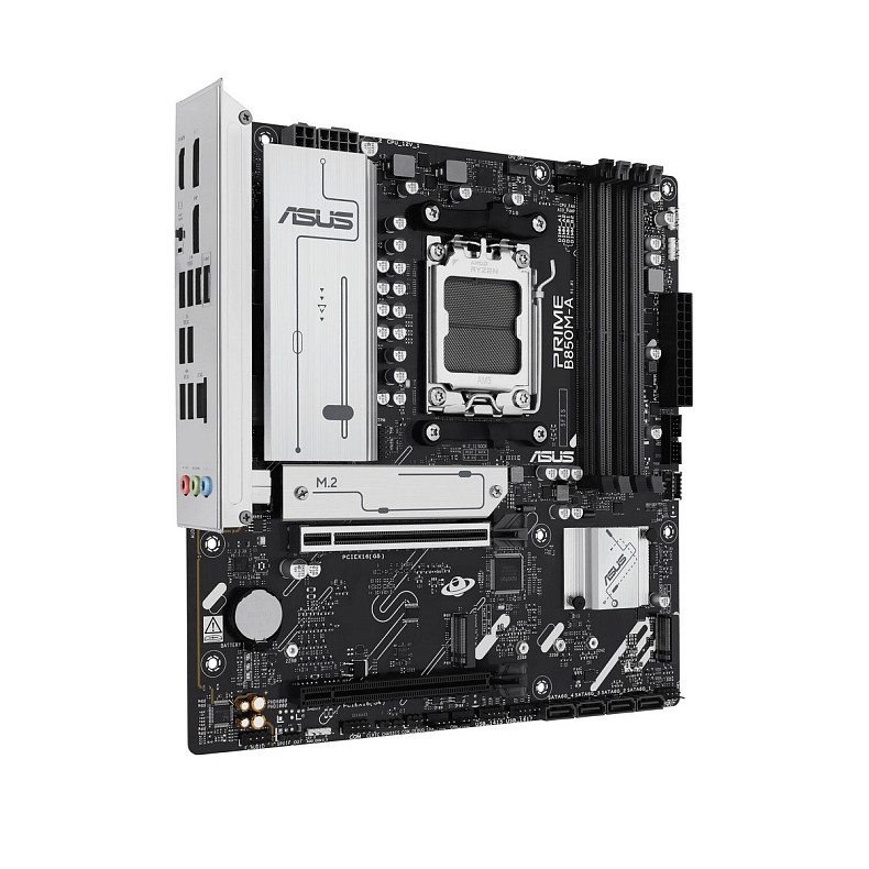 Материнская плата ASUS PRIME B850M-A-CSM sAM5 B850 4xDDR5 M.2 HDMI DP mATX