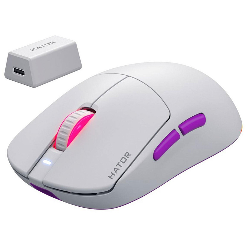 Игровая мышь HATOR Quasar 3 ULTRA 8K Wireless (HTM771) white