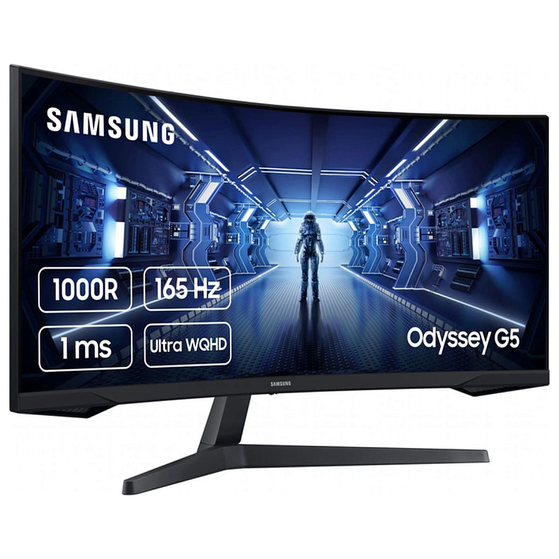 Монітор Samsung 34" Odyssey G5 (LC34G55TWWIXCI) VA Black Curved