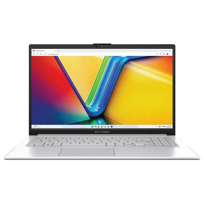 Ноутбук ASUS Vivobook Go 15 E1504FA-BQ049 15.6" FHD IPS, AMD R5-7520U, 8GB, F512GB, UMA, NoOS, Серебряный