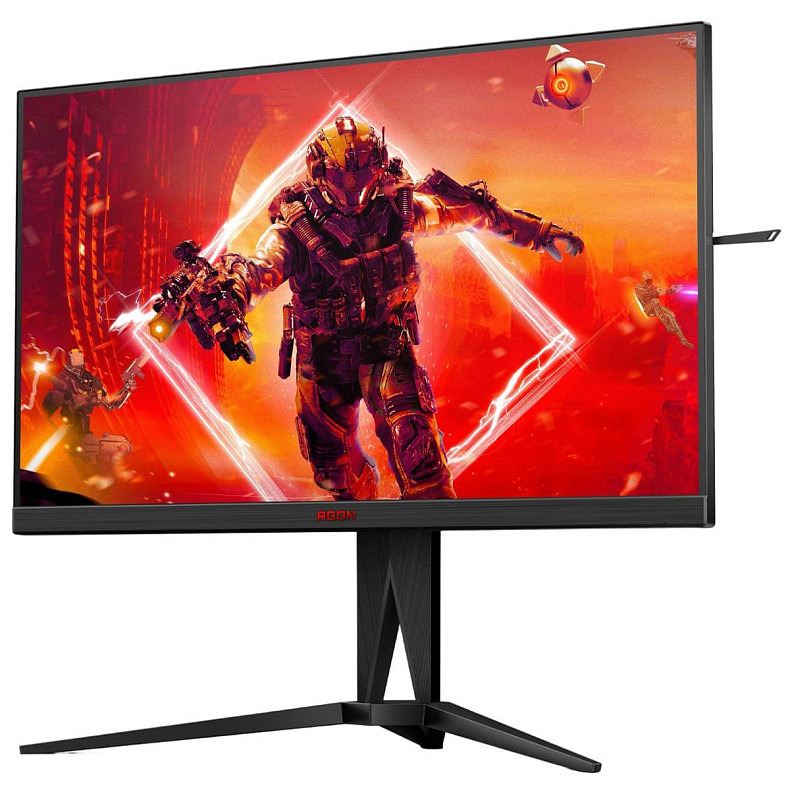 Монитор 31,5" AOC AGON AG325QZN/EU, QHD, VA, 240Hz, 0,5ms, 2хHDMI, 2хDP, USB-hub, HAS, Pivot, черный с че