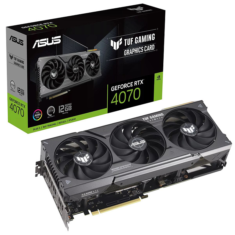 Відеокарта Asus GeForce RTX 4070 12GB GDDR6X TUF Gaming (TUF-RTX4070-12G-GAMING)