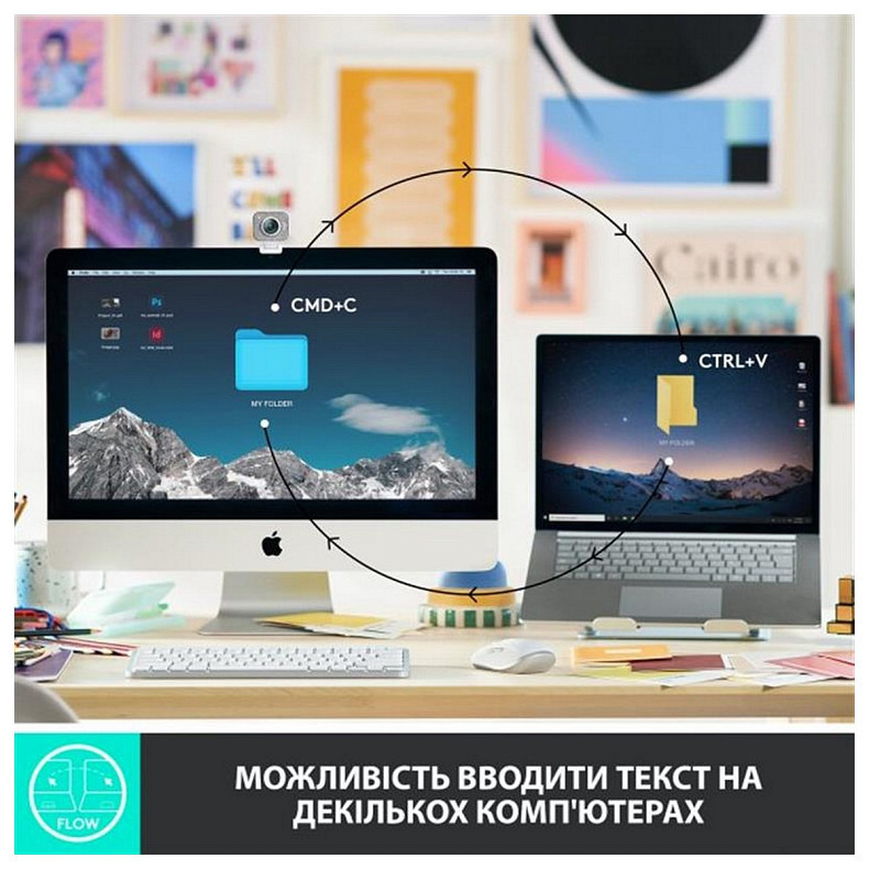 Клавіатура Logitech MX Keys Mini Wireless Illuminated UA Pale Gray (920-010499)