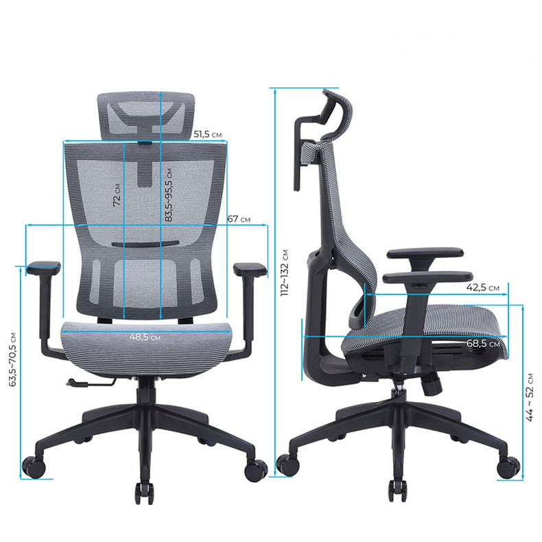 Офисное кресло OfficePro Elegant OC660-B-DG-DG