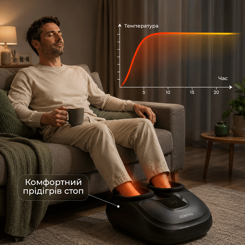 Массажер для ног RENPHO Shiatsu Compact Black