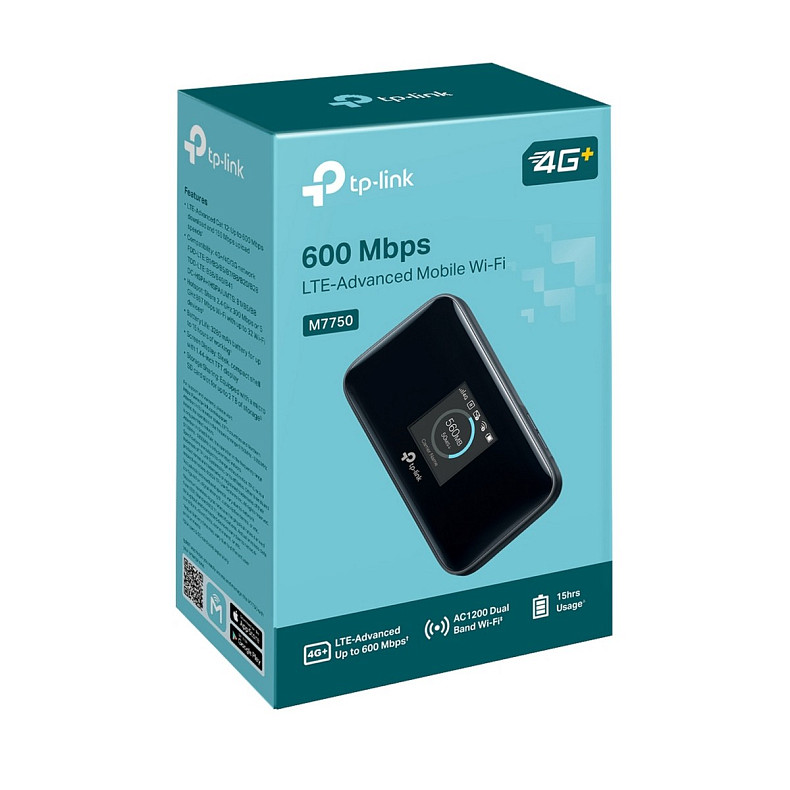 Мобільний Маршрутизатор TP-LINK M7750 N600, 4G/LTE , 3280мА*год