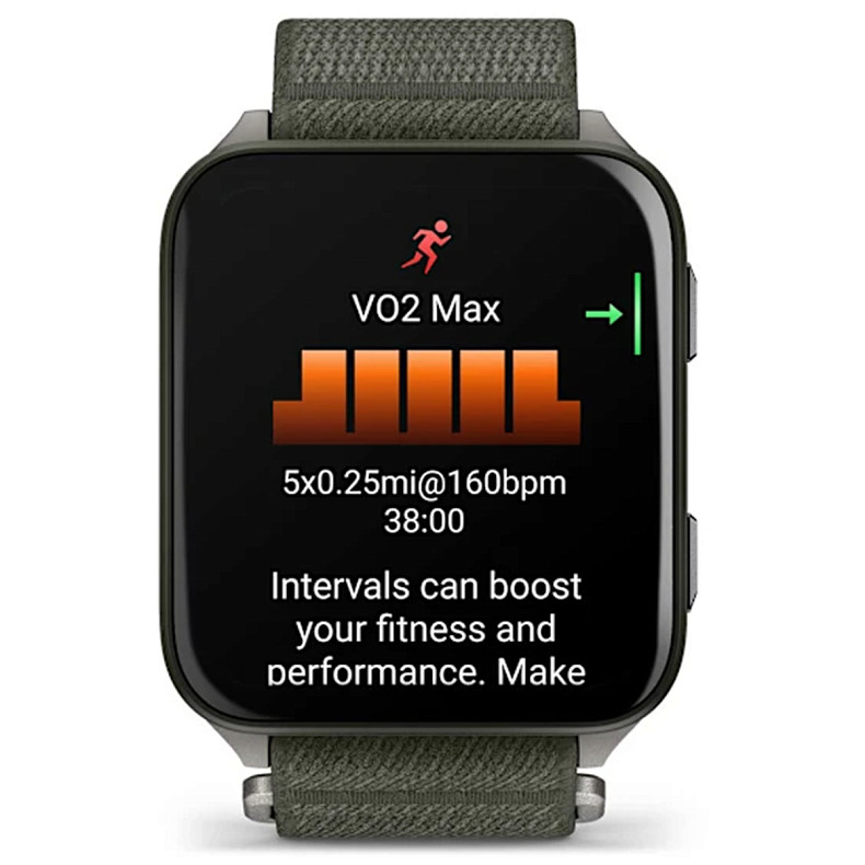 Смарт-годинник Garmin Venu X1 Moss with Titanium Caseback and Moss ComfortFit Nylon Band (010-02980-01)