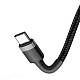 Кабель Кабель Baseus Cafule PD2.0 60W flash charging USB Type-C (20V 3A)1M Grey+Black (CATKLF-GG1)