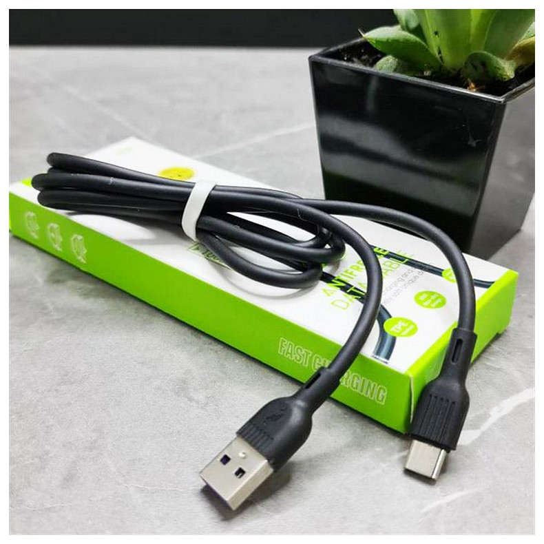 Кабель SkyDolphin S03T USB - USB Type-C (M/M), 1 м, Black (SDUSB-000418)