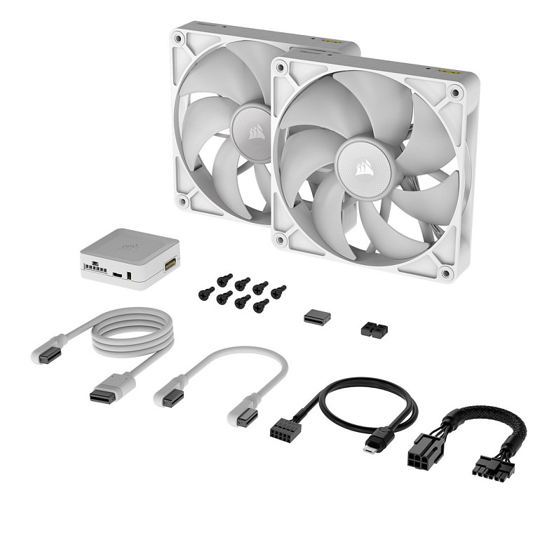 Вентилятор Corsair iCUE Link RX140 RGB PWM White Dual Pack (CO-9051024-WW)