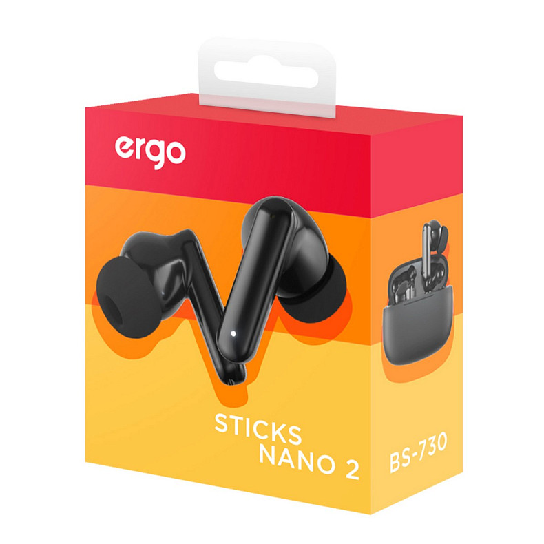 Навушники ERGO BS-730 Sticks Nano 2 Black