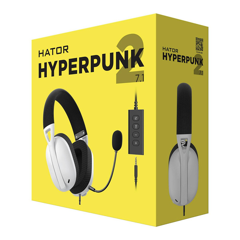 Навушники Hator Hyperpunk 2 Black/White (HTA-846)