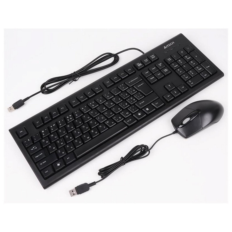 Комплект (Клавіатура, Миша) A4Tech KRS-8572 Black USB