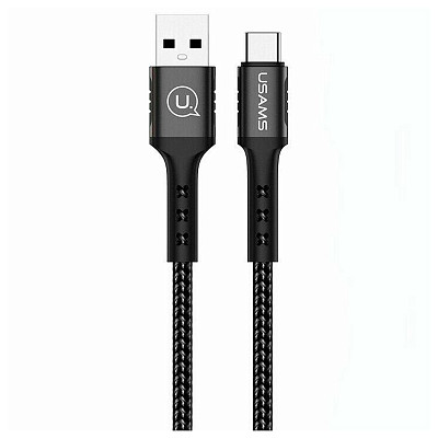 Кабель Usams US-SJ289 USB - USB Type-C, 1.2 м, Black (SJ289USB01)