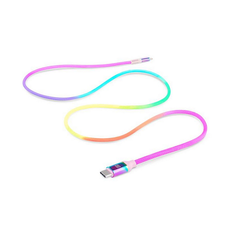 Кабель REAL-EL Rainbow USB-C-Lightning, 1м (EL123500054)