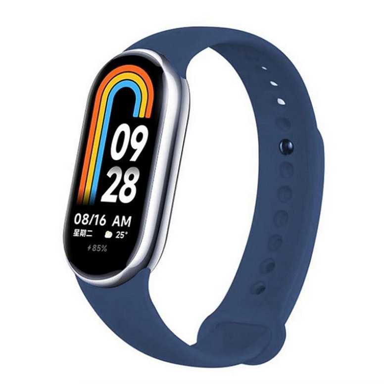 Силіконовий ремінець BeCover для Xiaomi Mi Smart Band 8 Blue Horizon (709380)