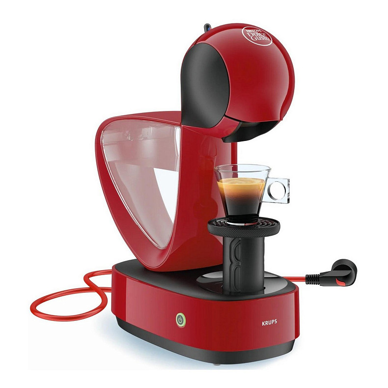 Кавоварка Krups капсульна Infinissima, 1.2л, капсули NESCAFE Dolce Gusto, червоний