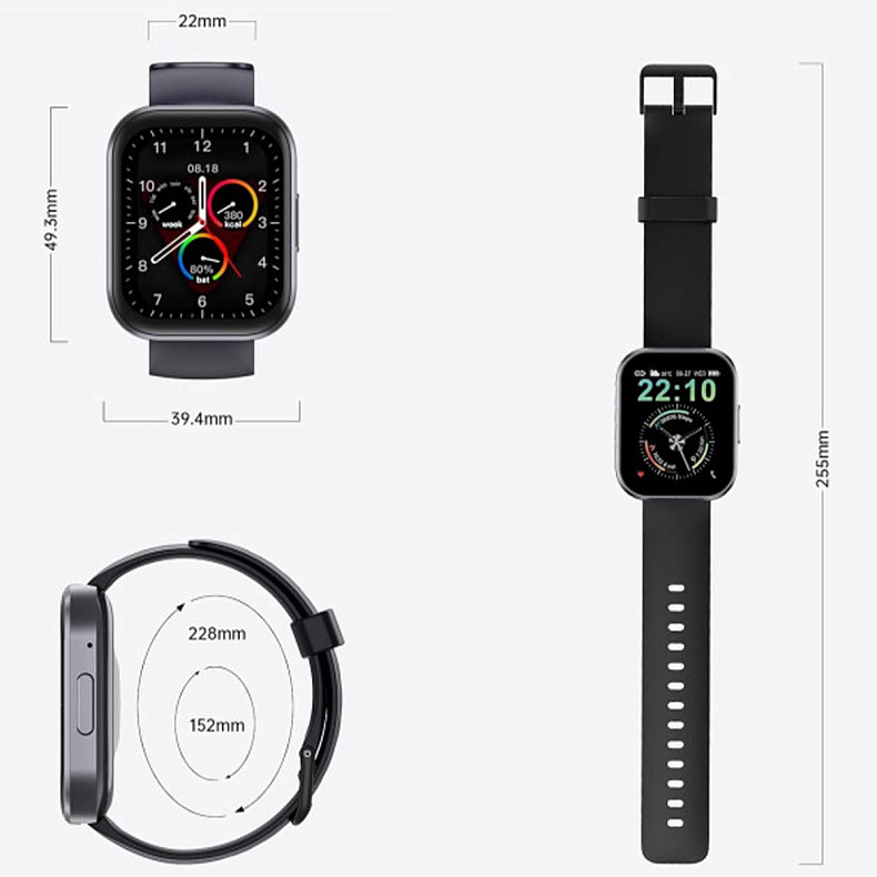 Смарт-часы Oukitel BT103 Black (6931940767064)