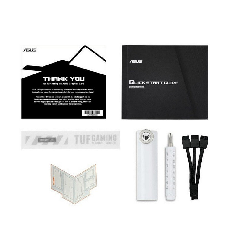 Відеокарта ASUS GeForce RTX 5070 Ti TUF Gaming OC White 16GB GDDR7 (TUF-RTX5070TI-O16G-WHITE-GAMING)