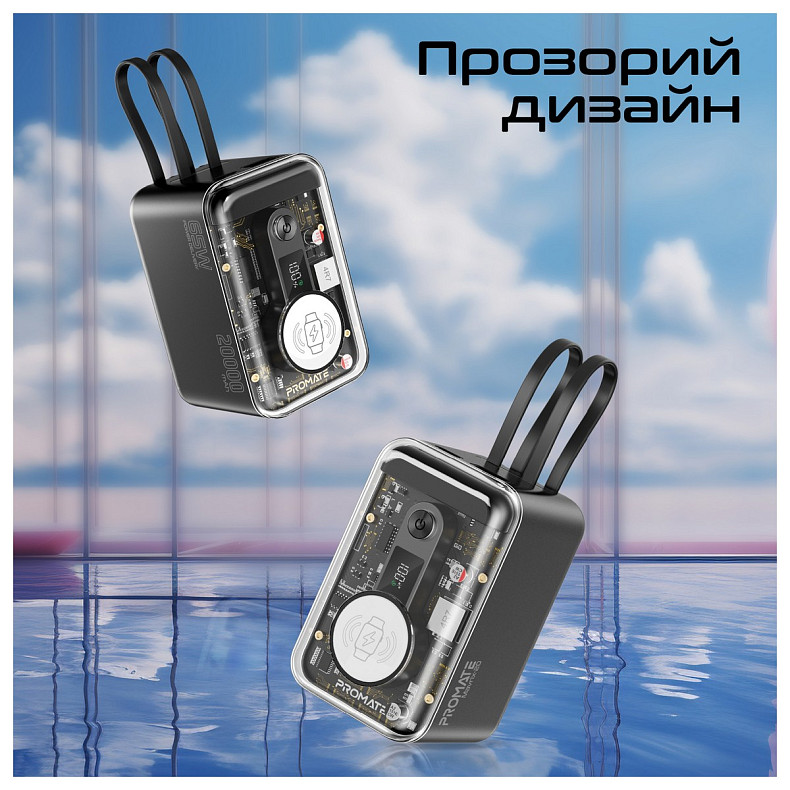 Универсальная мобильная батарея Promate Mavrix-20 20000mAh 65W Black (mavrix-20.black)