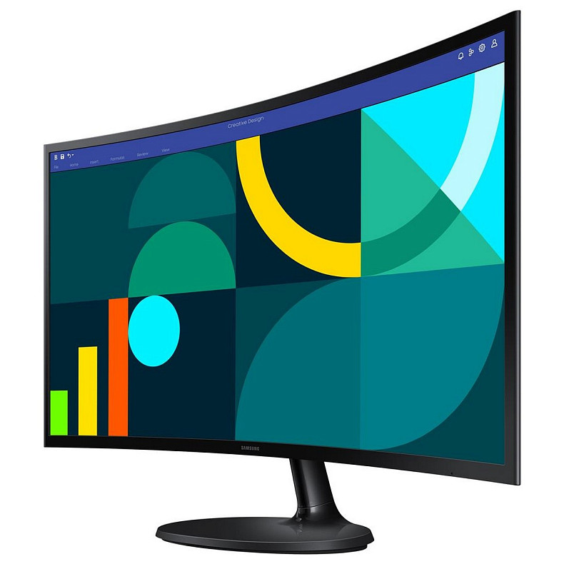 Монитор Samsung 27" Essential S3 LS27D360 (LS27D360GAIXCI) VA Black Curved 100Hz