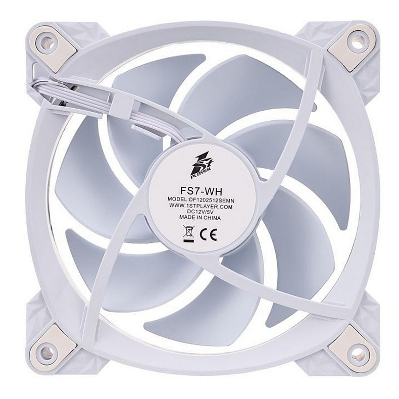 Вентилятор 1stPlayer FS7 White (FS7-WH-1IN1)