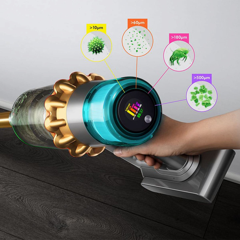 Пилосос Dyson V15 Absolute 447000-01 Metal/Gold