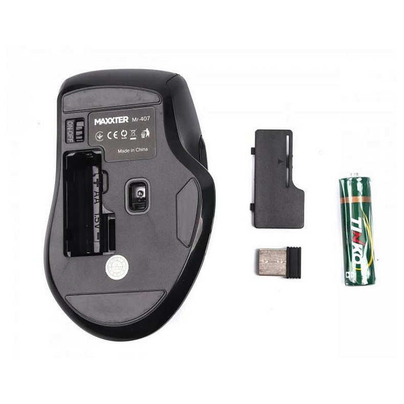 Миша бездротова Maxxter Mr-407 Black USB