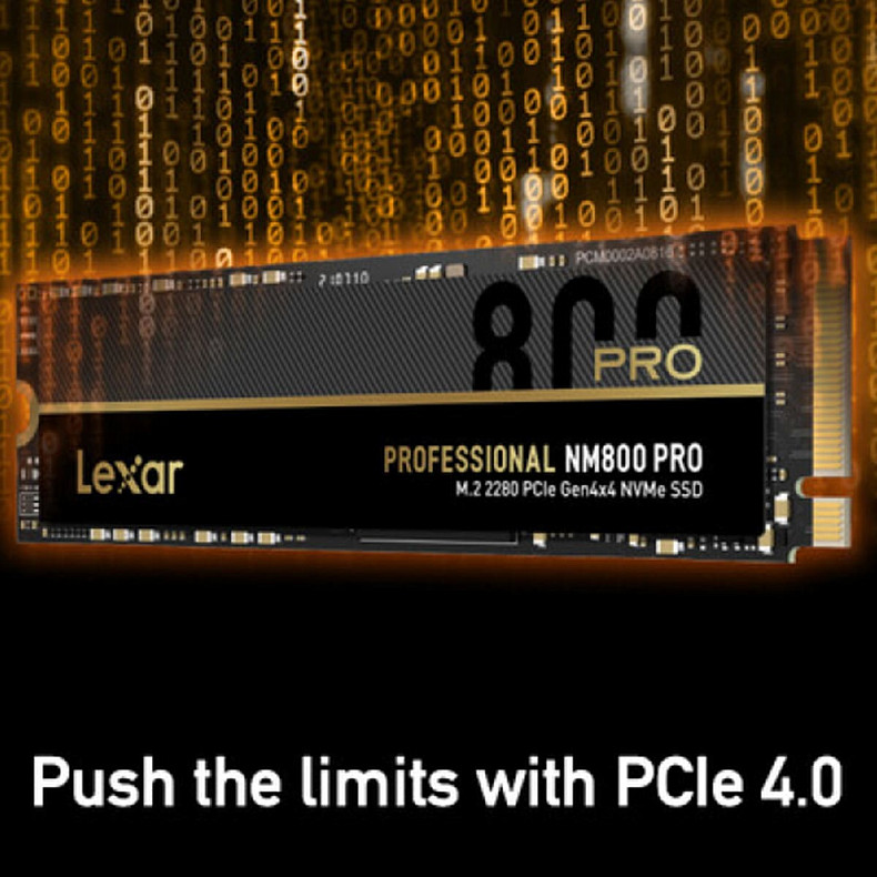 Накопитель SSD LEXAR PCIE G4 M.2 512GB NM800 PRO (LNM800P512G-RNNNG)