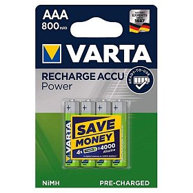 Акумуляторна батарея Varta Recharge Accu AAA/HR03 Ni-MH 800 mAh BL 4шт