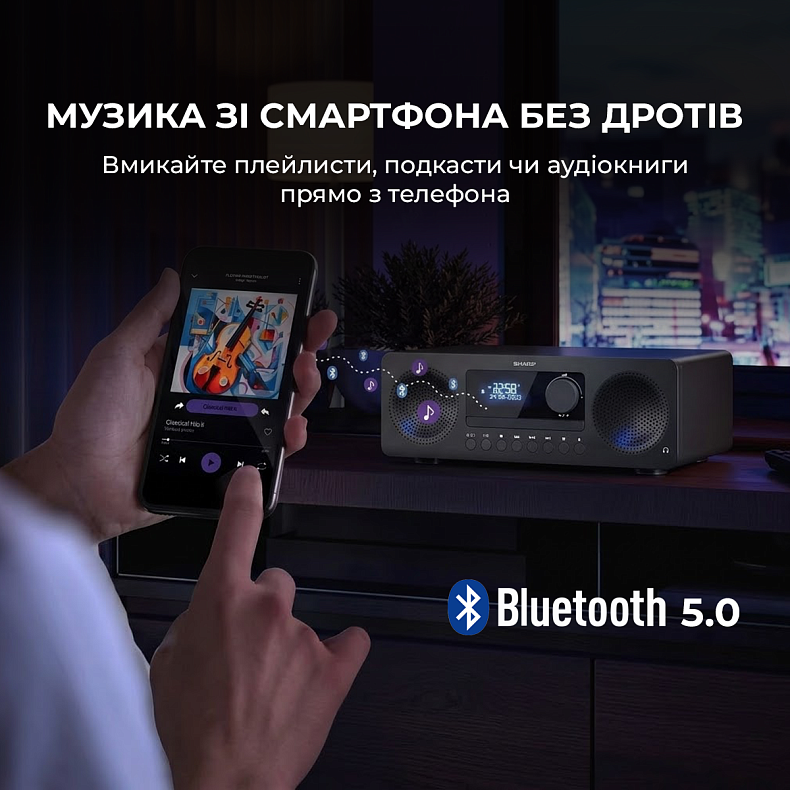 Музыкальный центр Sharp XL-B720D(BK) Black