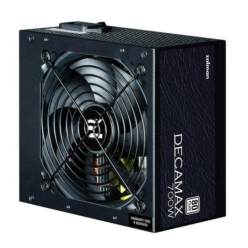 Блок питания Zalman Decamax (700W) 85%, 80 Plus, 120мм, 1xMB 24pin(20+4), 1xCPU 8(4+4)+4pin, 3xMol