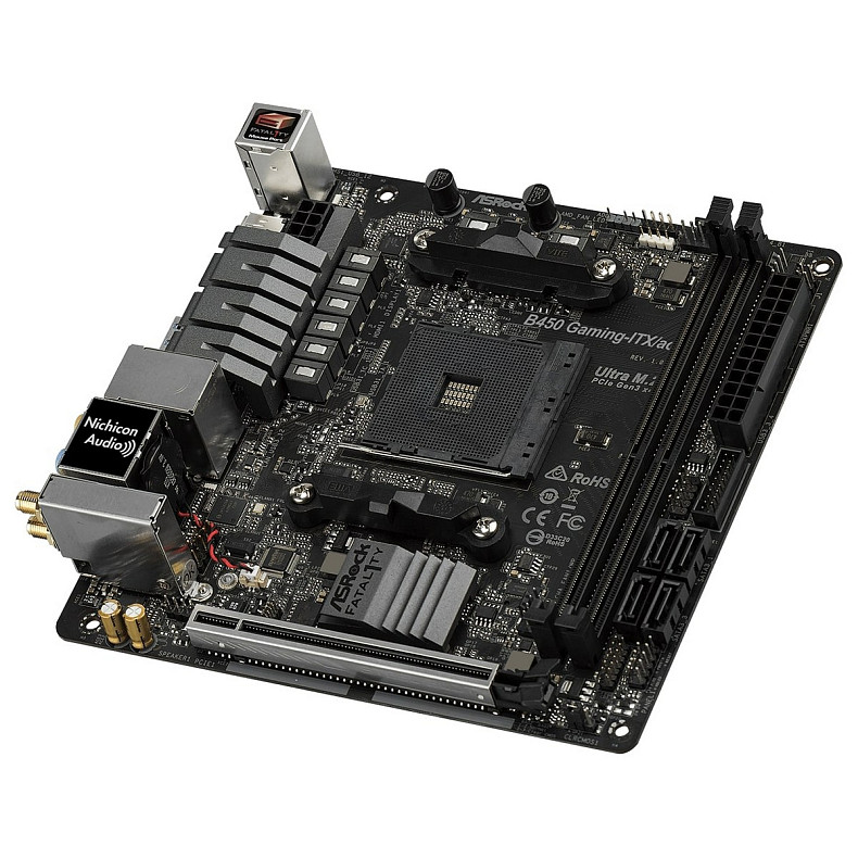 Материнская плата ASRock B450 Gaming-ITX/AC Socket AM4